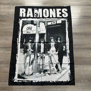 Ramones Flag Fabric 31x42 Made in Italy CBGB 2006 Licensed